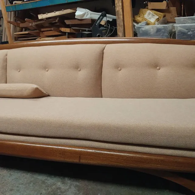 Upholstery Fabric On Brown Sofa — Tallahassee, FL — Jones Upholstery LLC